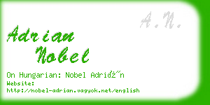 adrian nobel business card